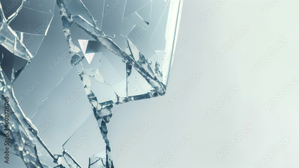 shattered glass background created with Generative AI technology Stock ...