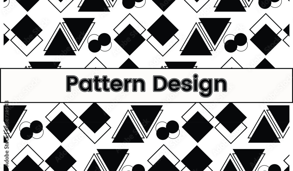 Fototapeta premium black and white background. Vector elegant geometric pattern. Modern geometric pattern background.