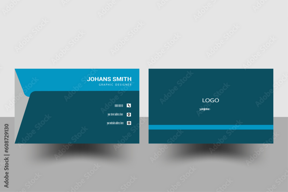 Creative Modern Bright Luxury and elegant business card Concept with rectangular Shapes business card Design with stylish minimalist print template. Creative Modern Bright Luxury and elegant business card Concept with rectangular Shapes business card Design with stylish minimalist print template.