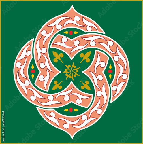 background with beautiful classical floral ornament