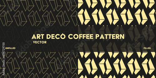 Coffee Art Decò patterns