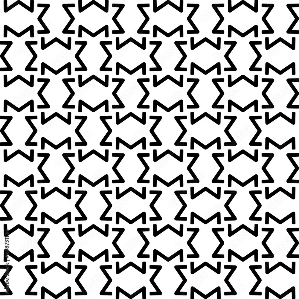 Seamless vector background with repeat pattern. Black and white color. Perfect for fashion, textile design, cute themed fabric, on wall paper, wrapping paper, fabrics and home decor. Seamless vector background with repeat pattern. Black and white color. Perfect for fashion, textile design, cute themed fabric, on wall paper, wrapping paper, fabrics and home decor.