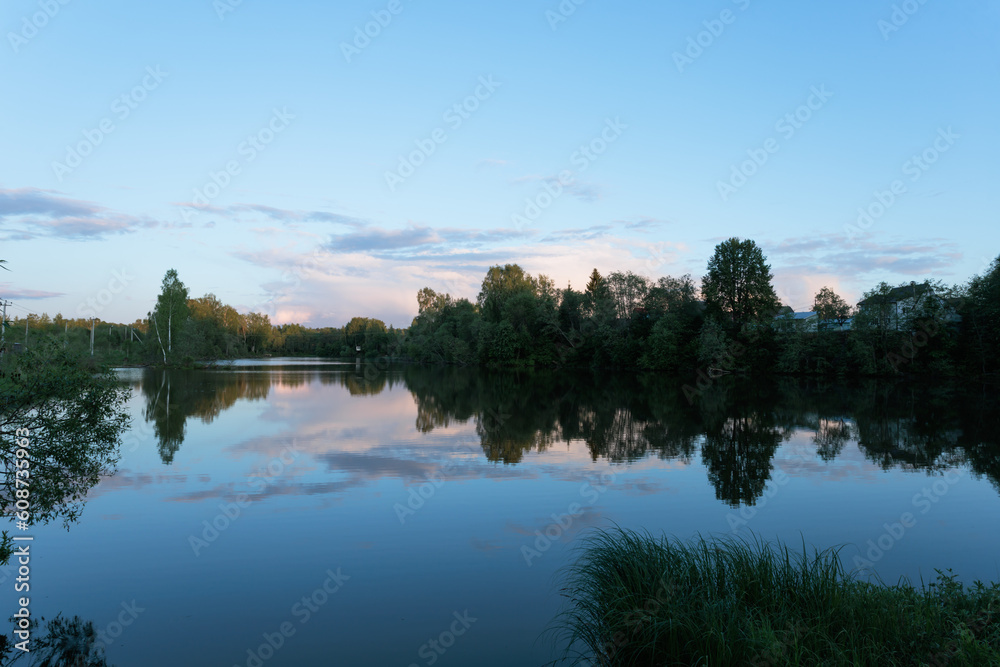 reflection of trees in the lake reflection of trees in the lake