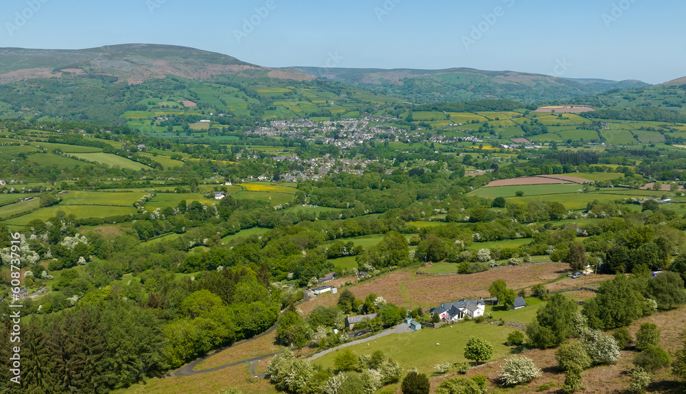 Crickhowell in the Usk Valley.