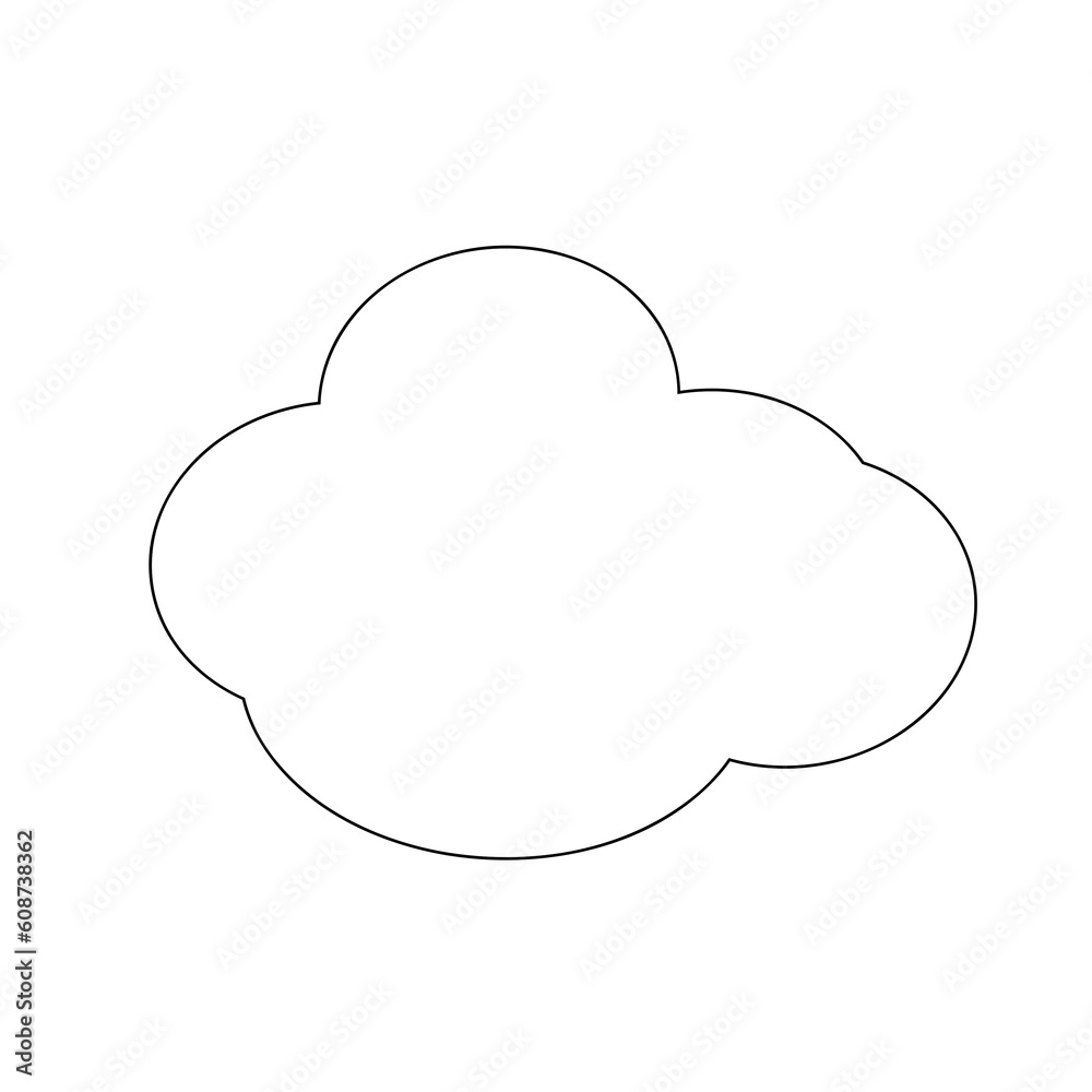 cloud icon Illustration design. Isolated vector object on white background cloud icon Illustration design. Isolated vector object on white background