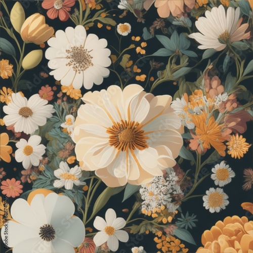 floral background ,Generative Ai