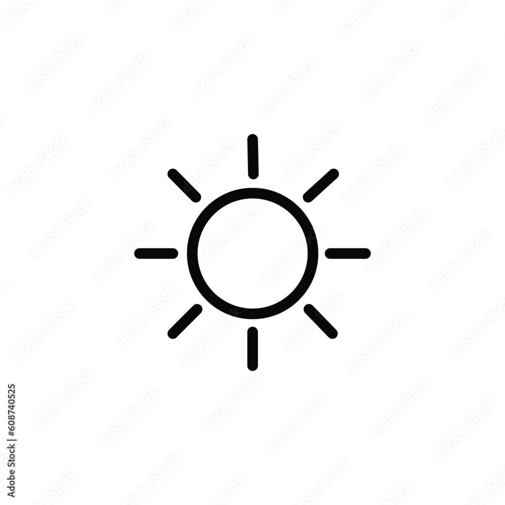 Sun icon design collection Sun icon design collection