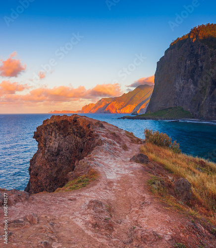 Miradouro do Guindaste in Madeira island. Popular travel location