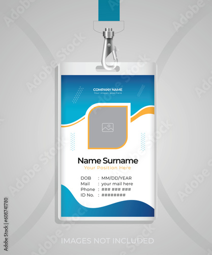 Modern and clean Identity Card template design