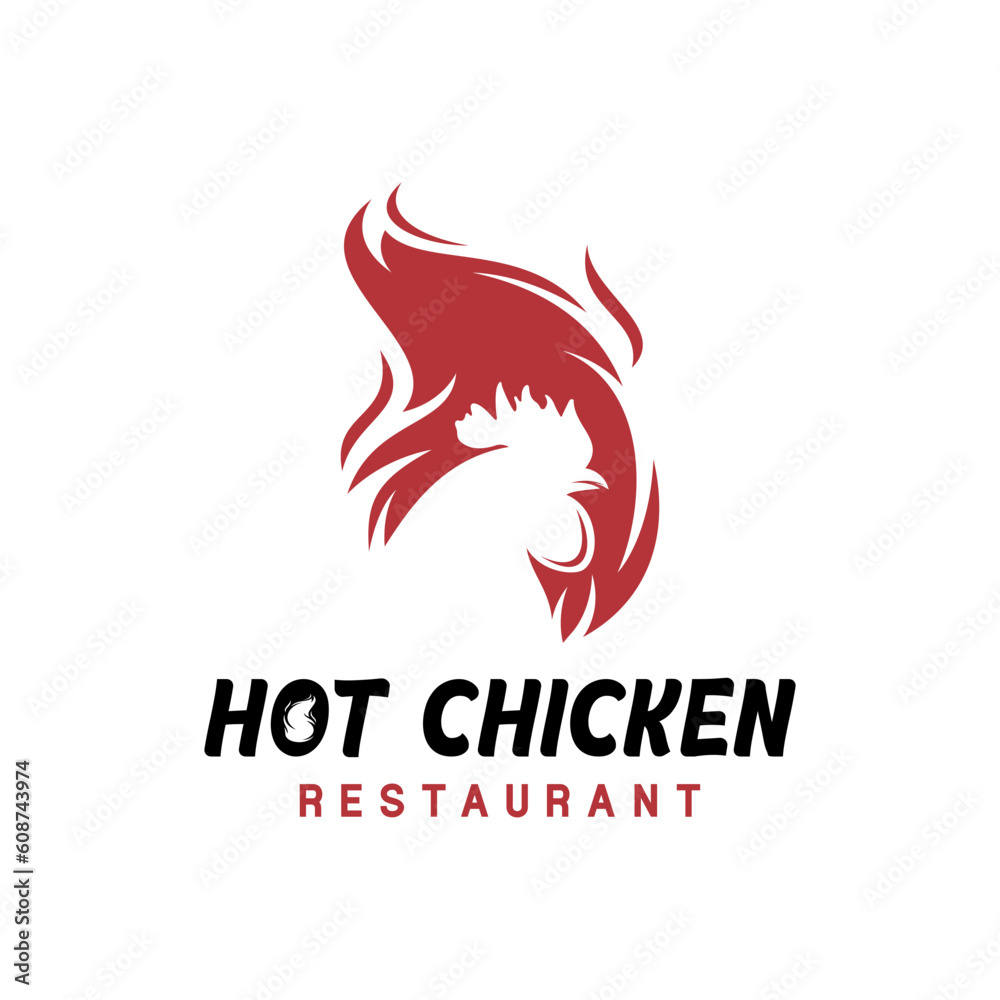 Hot chicken restaurant design logo collection Hot chicken restaurant design logo collection