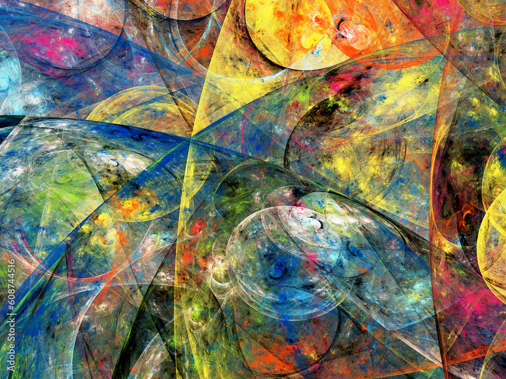 rainbow abstract fractal background 3d rendering illustration rainbow abstract fractal background 3d rendering illustration