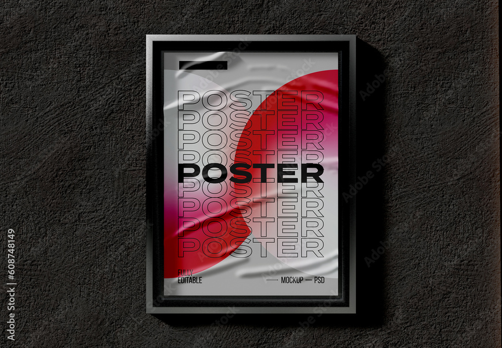 Vertical Billboard Ad Mockup Stock Template | Adobe Stock