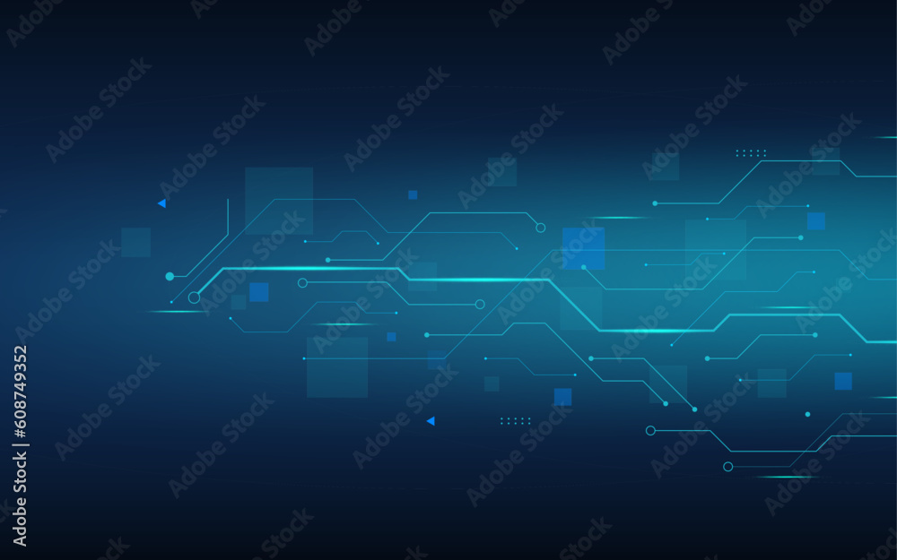 Dark blue background, electronic technology concept, board, eps 10