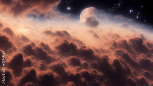 clouds in space