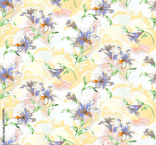 Textile and digital seamless pattern design 