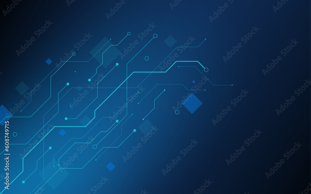 Dark blue background, electronic technology concept, board, eps 10 Dark blue background, electronic technology concept, board, eps 10