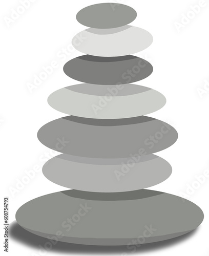 Balanced Stone Tower, file png..