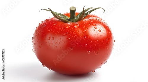 tomato isolated on white background，AI Generated