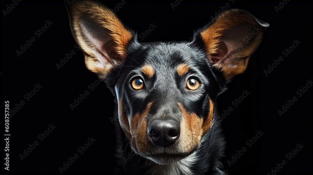 portrait of a dog,AI Generated portrait of a dog,AI Generated