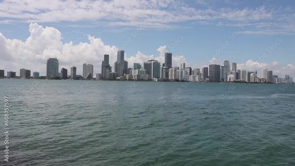 Stunning Brickell Skyline Viewed from Key Biscayne Stunning Brickell Skyline Viewed from Key Biscayne