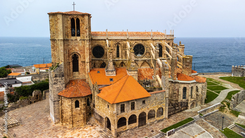 Church of Santa Maria de la Asuncion. Castro-Urdiales, Cantabria, Spain.