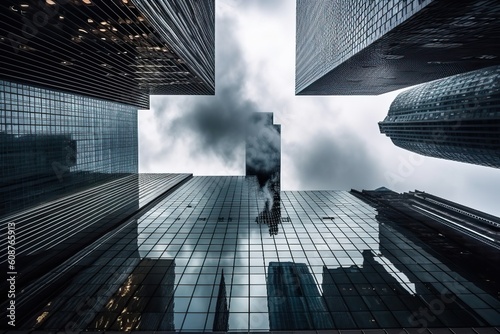Highrise buildings in finan...