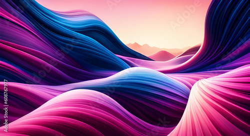 Colorful wave abstract background