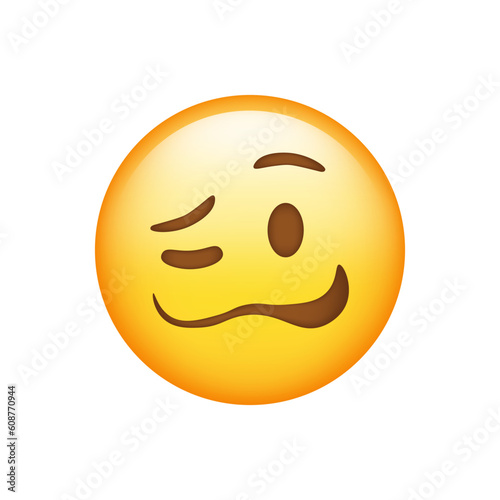 Woozy Face emoji on white background high quality 4k hdr 30695802 Stock  Photo at Vecteezy