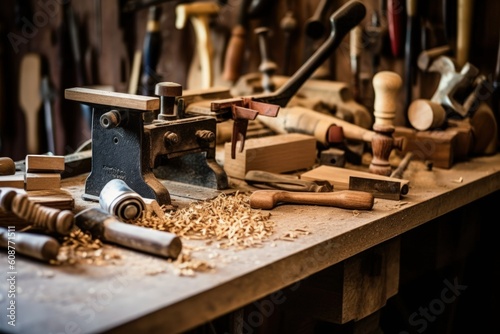 Woodworking Tools - Generative AI photo