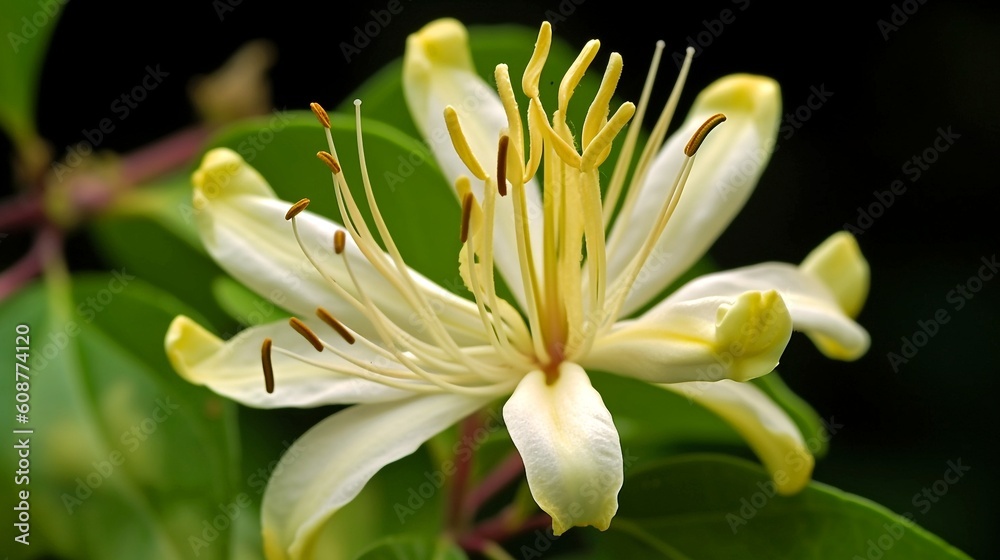 Fototapeta premium honeysuckle generative ai