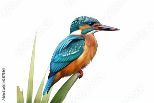 Kingfisher Alcedo. Generative AI © nadunprabodana