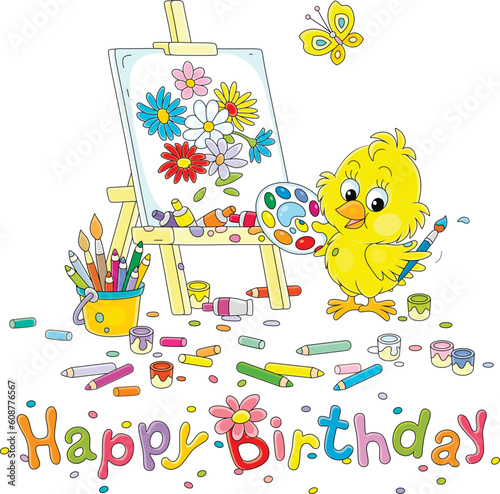 Birthday card with a little...