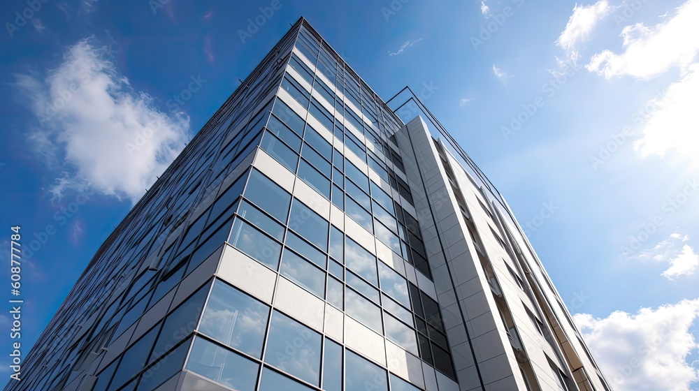 modern office building with sky modern office building with sky