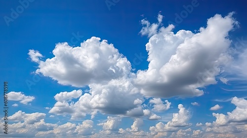 blue sky with clouds