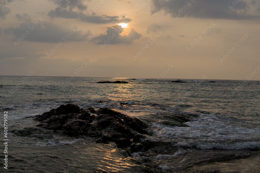 sunset over the sea