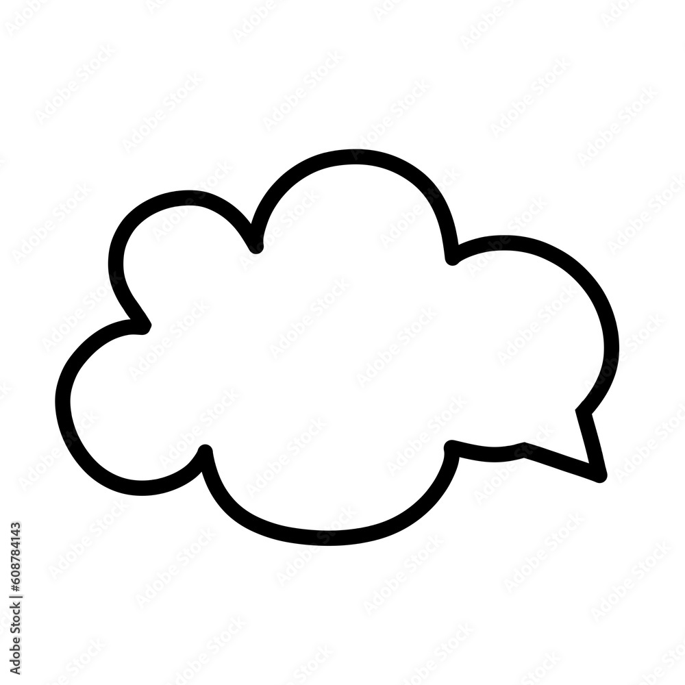 cloud icon on a white background cloud icon on a white background