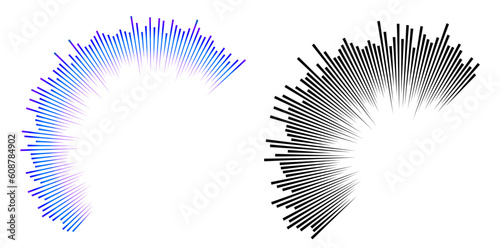 Color equalizer isolated on white background. Vector illustration. Pulse music player. Audio wave logo. Vector design element Poster of the sound wave template visualization signal Illustration eps 10