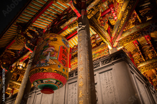 Longshan temple in Taipei city photo
