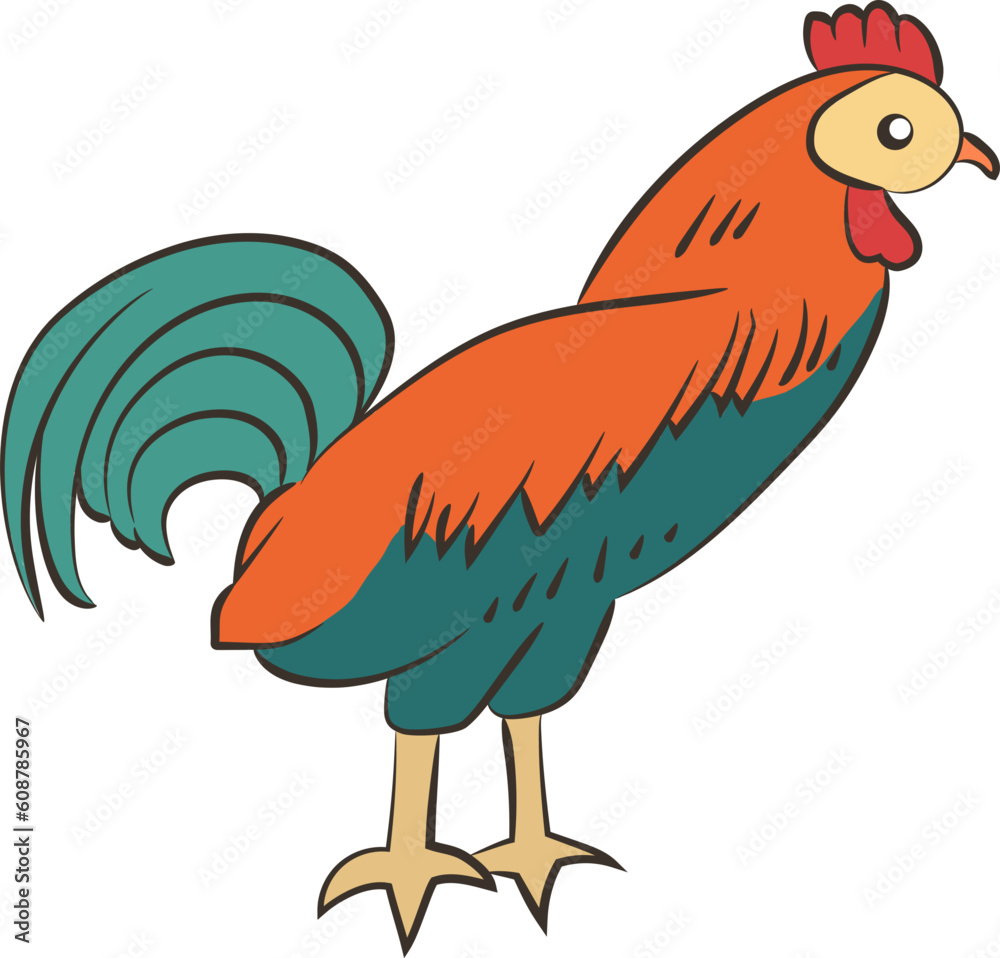 Ilustração de Galo