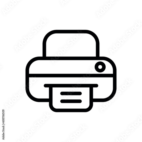 printer sign symbol glyph vector icon