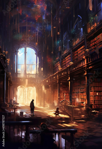 Whispers of Destiny  Unveiling Secrets in the Forgotten Library. Generative AI