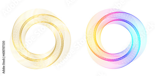Abstract spiral rainbow design element on white background of twist lines. Vector Illustration eps 10 Golden ratio traditional proportions vector icon Fibonacci spiral. for elegant business card