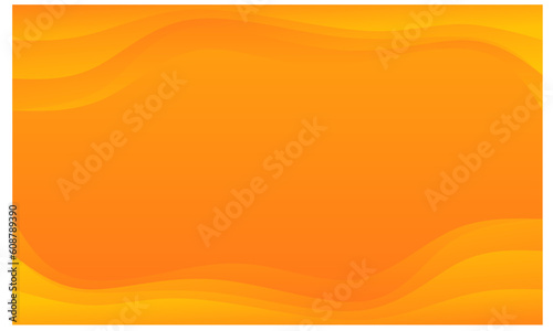 Orange abstract wave background for presentation, banner, flayer, web etc