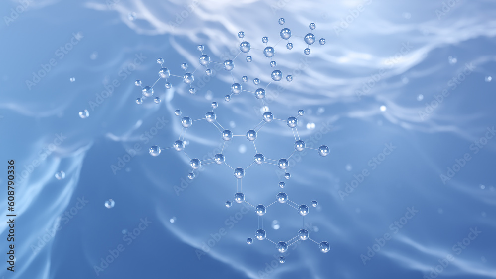 Poster lumefantrine molecular structure, 3d model molecule, benflumetol ...