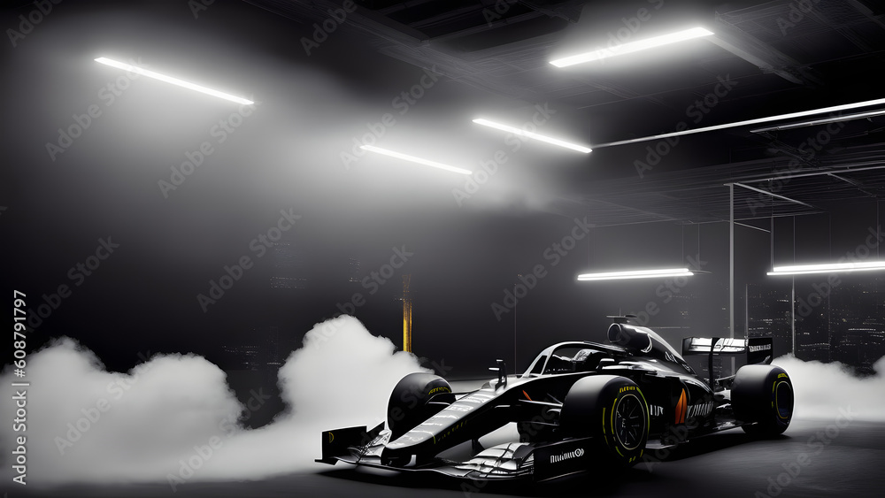 rendered f1 car