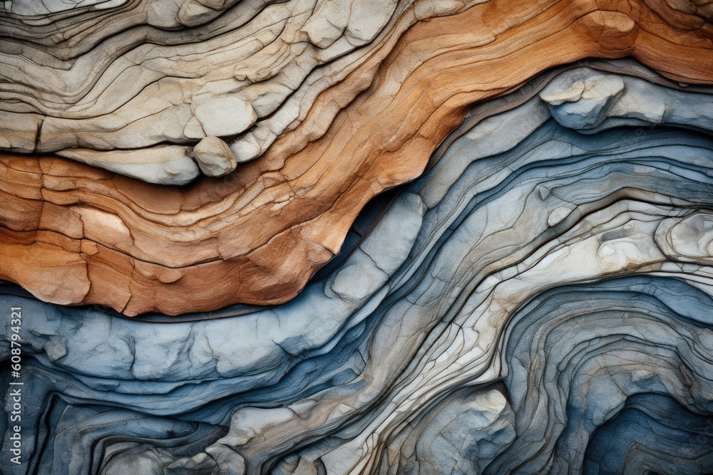 Harmonious blend of organic shapes and textures found in nature. Generative AI Harmonious blend of organic shapes and textures found in nature. Generative AI