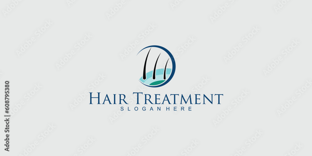 Premium Vector | Hair clinic logo design vector with creative unique premium vector Premium Vector | Hair clinic logo design vector with creative unique premium vector