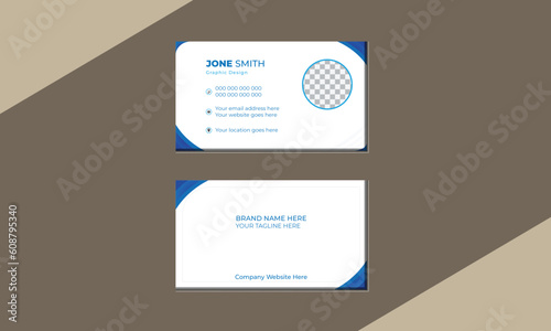 Simple and modern professional business card design