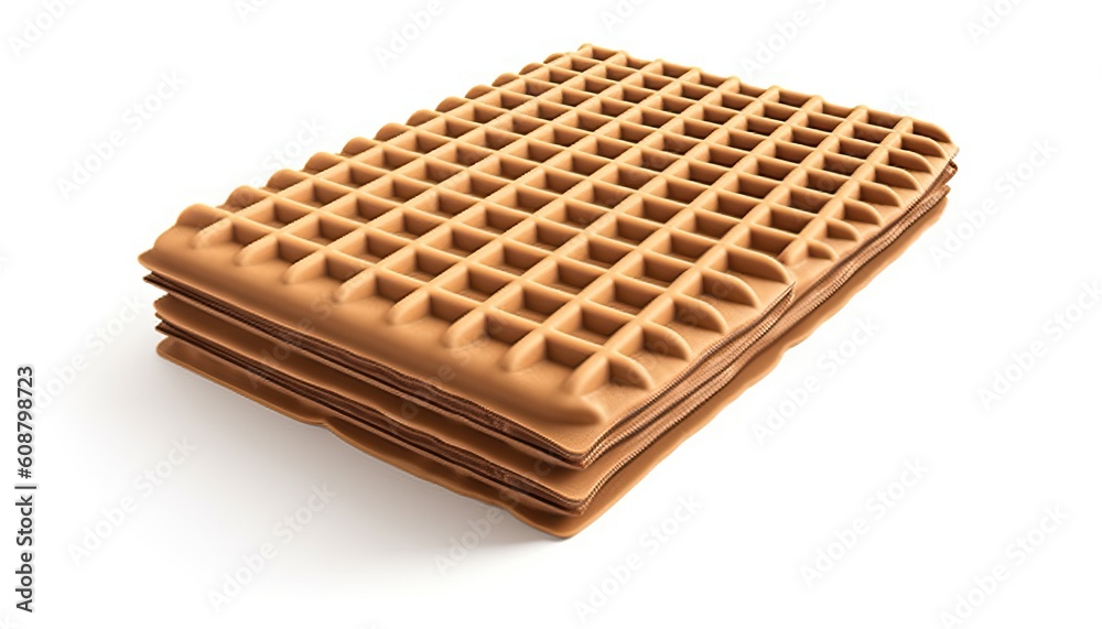 wafer chocolate Milk, design element for Food product with Clipping path, 3d illustration wafer chocolate Milk, design element for Food product with Clipping path, 3d illustration