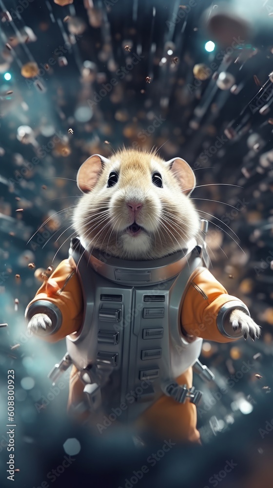 Hamster In Space Space Suit Hamster